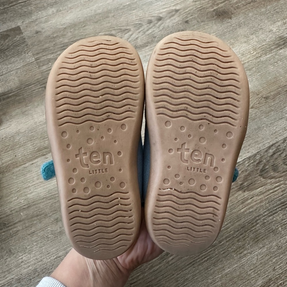Ten Little Blue Retro Suede Toddler Shoes - Picture 2 of 2